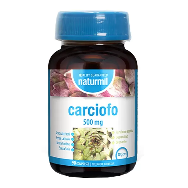 Carciofo 500 mg 90 compresse Naturmil, confezione