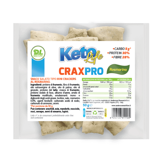 CRAXPRO Pododoro e Origano mini crackers cheto 50 g