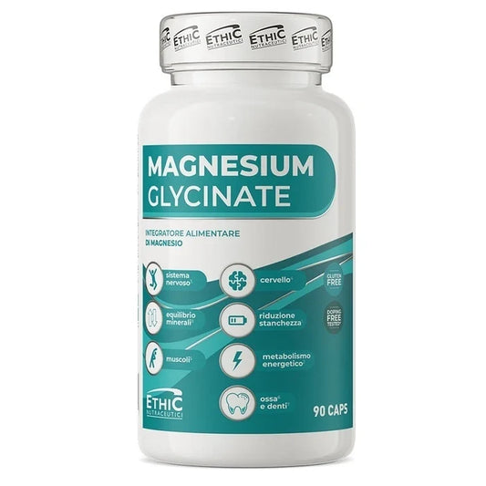 Magnesium Glycinate 90 caps EthicSport, confezione frontale