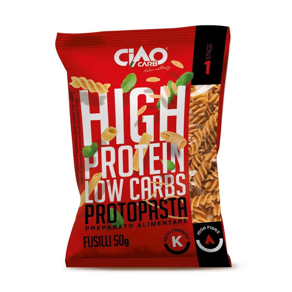 Protopasta Stage 1 Fusilli 50 g Ciao Carb, confezione