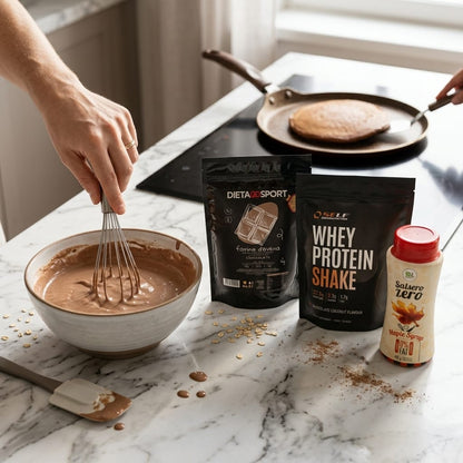 Kit Pancake Proteico Fit – Whey Protein + Farina d'Avena + Sciroppo Zero