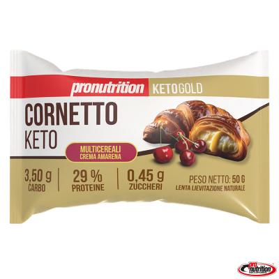 Box 5 Cornetti Keto Multicereali Pro Nutrition crema amarena