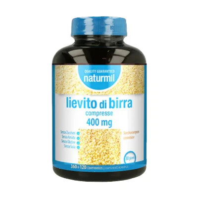 Lievito di birra 400 mg 480 cpr – integratore di lievito di birra Naturmil